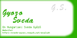 gyozo sveda business card